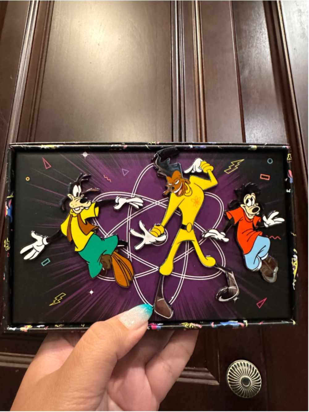 Disney DLP LE Pin Set Disneyland Paris Goofy Movie Jumbo Goofy Powerline Max